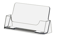 Clear - Plastic - Free Standing Business Card Holder