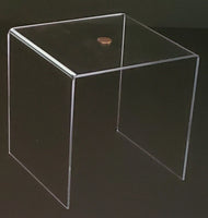 7"x7"x7" - Clear Acrylic Riser Display Stand
