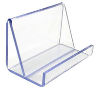 Clear Plastic Free Standing Handmade Horizontal Business Card Holder Style B