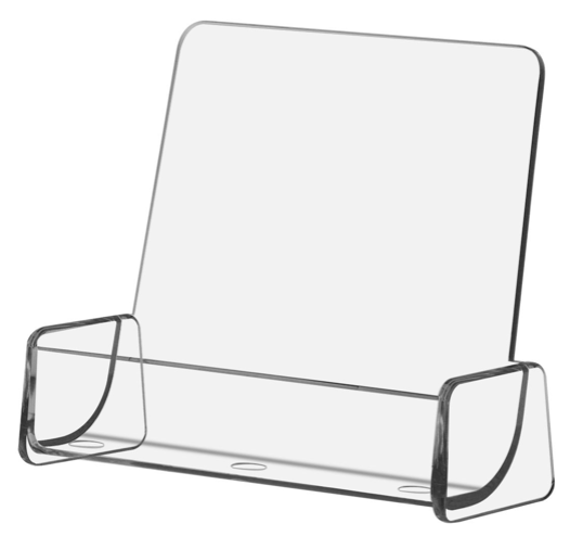 Style C - Clear - Free Standing Business Card Holder