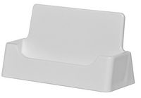 White Plastic Business Card Holder Multi Pack Quantities with Free Shipping