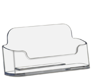 Style B - Clear - Free Standing Business Card Holder