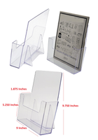Clear Plastic 8.5x11 Magazine Literature Brochure Holder Display Stands